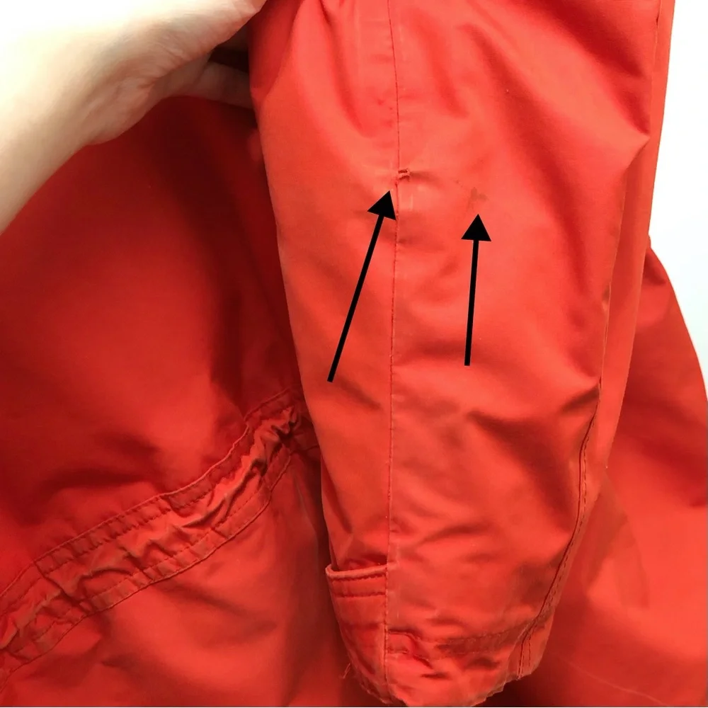 LL Bean Mens Baxter State Parka Goose Down Jacket Faux Fur Trim Hooded Coat Sz M - Picture 11 of 12